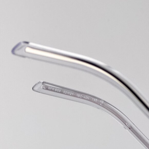 Prada Sunglasses – Silver Oval Frame Azure Lenses | Model PRB53S 1BC40N - Picture 8 of 11